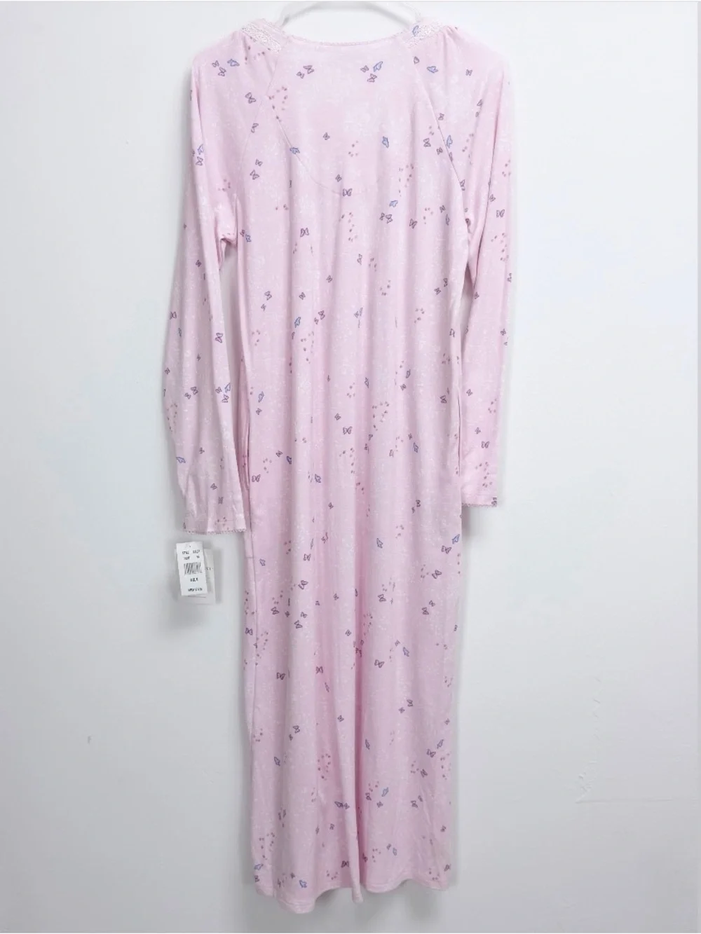 Eileen West Nightgown Womens Small Pink Butterfly Long Sleeve Pajamas NWT E80183